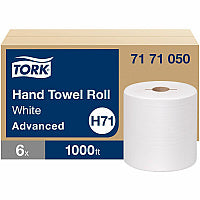 Tork(R) Harwound Paper Towel Rolls, 1-Ply, White, 1,000-ft., 6 Rolls (7171050)