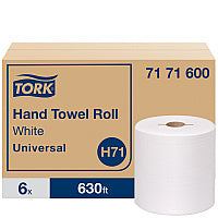 Tork(R) Universal Hardwound Roll Paper Towels, White, 630-ft., 6 Rolls (7171600)
