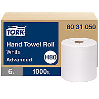 Tork(R) Advanced Hardwound Roll Paper Towels, White, 1000-ft., 6 Rolls (8031050)