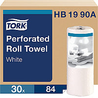 Tork(R) Kitchen Paper Towels, 2-Ply, 84 Sheet, 30 Rolls (HB1990A)