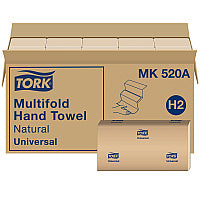 Tork(R) Multifold Paper Towels, 1-Ply, Brown, 4000 Towels (MK520A)