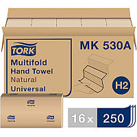 Tork(R) Universal Multifold Paper Towels, 1-Ply, Brown, 4000 Towels (MK530A)