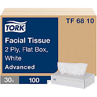 Tork(R) Advanced Facial Tissue, 2-Ply, 100 Tissue Box, 30 Boxes (TF6810)