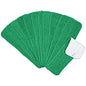 Microfiber Flat Wet Mop Pads Ecomony 18" Green, Pack Of 12 (PNP830018G-F)